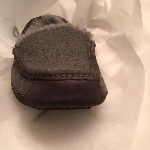 UGG Ascot slippers gray felt & suede leather sz 12 - Picture 12 of 13